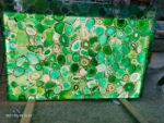 Backlit Green Agate