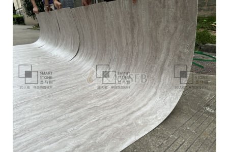 Flexible Stone MCM Veneer Milan Travertine for Wall Cladding good for interior and exterior wall design decoration Environmental-friendly Material