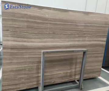 Best price hot sale polished Coffee Wooden Marble slab