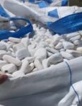 Pebbles, White, Polished, Smooth