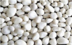 Pebbles, White, Polished, Smooth