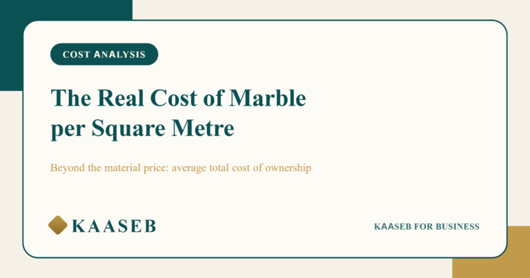 The Real Cost of Marble per Square Metre in Saudi Projects